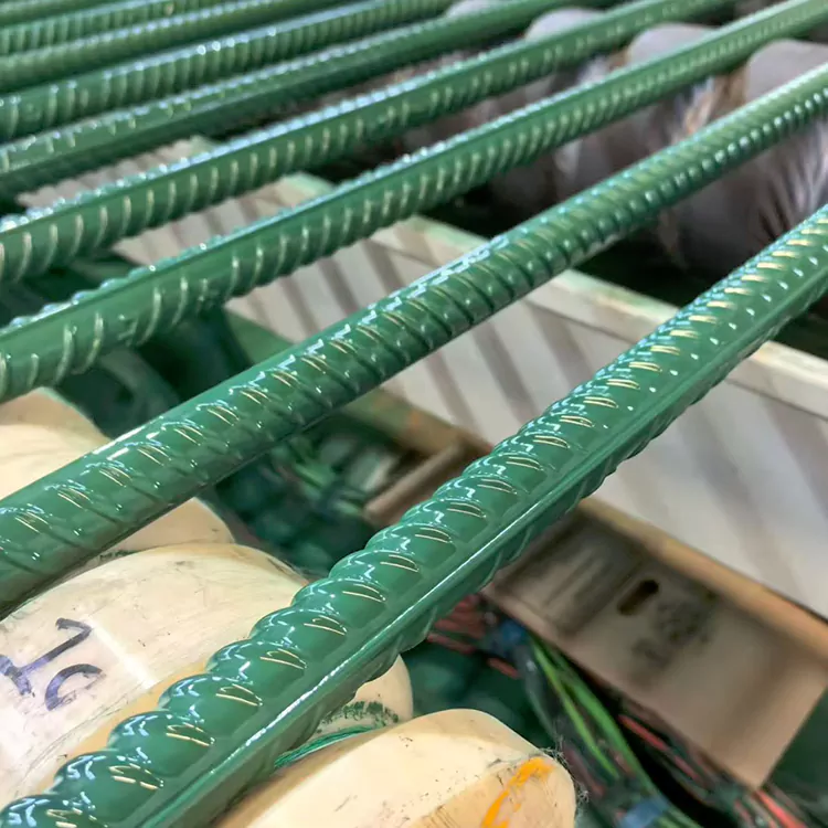 Barres d'acier filetées finement laminées avec revêtement